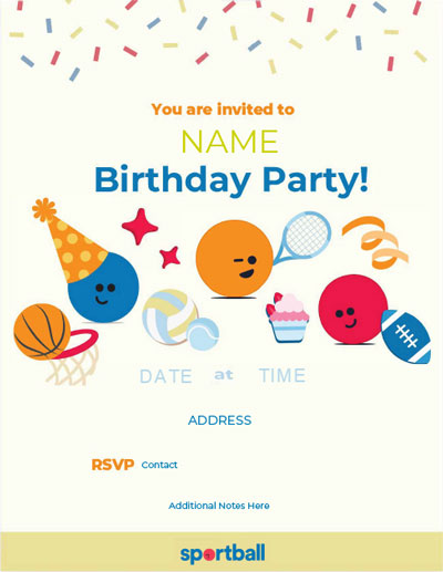 Little Kid Birthday Party Invite